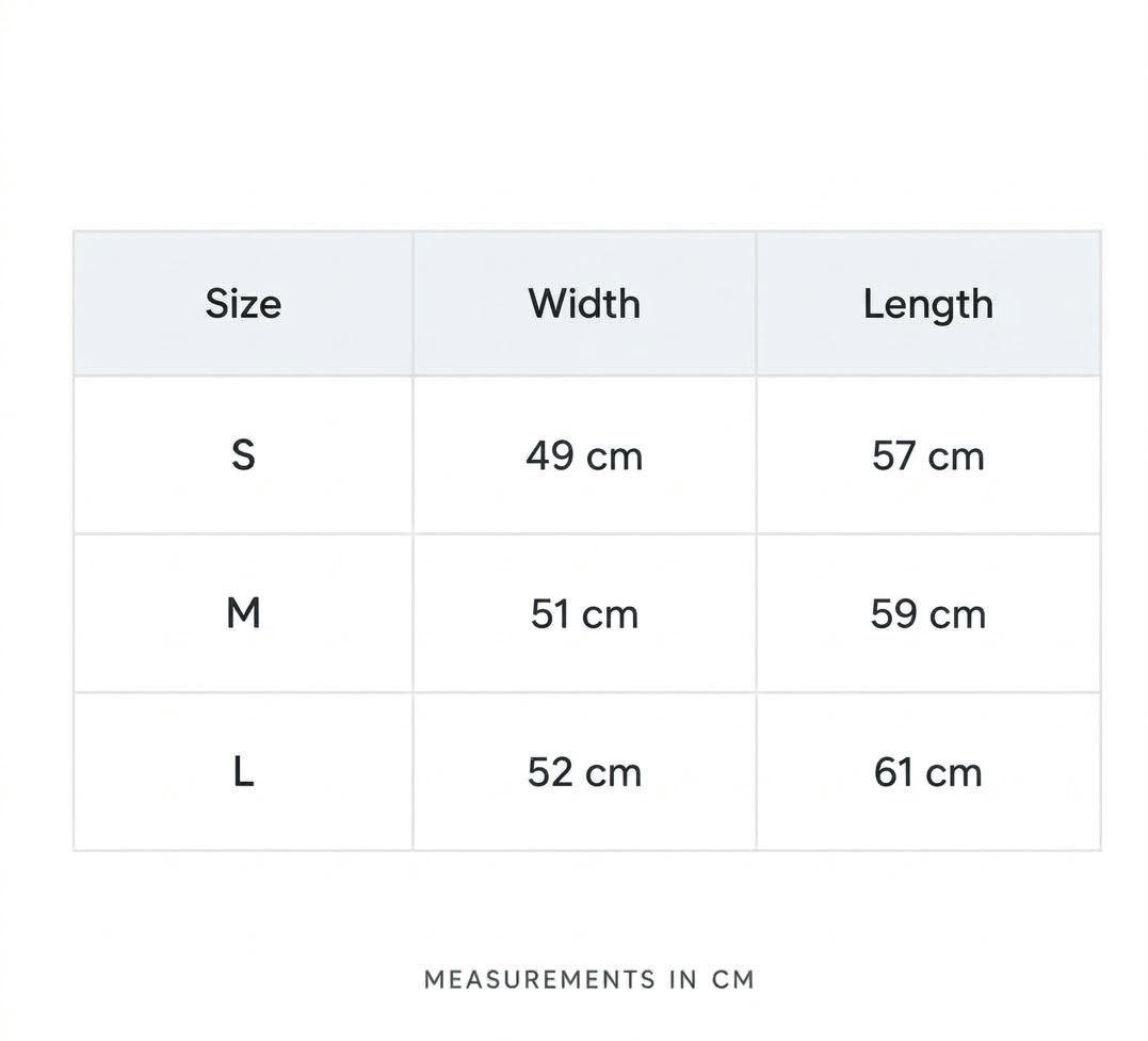 Size Guide & Measurements